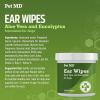 imagePet MD  Dog Ear Cleaner Wipes  Otic Cleanser for Dogs to Stop Ear Itching and Infections with Aloe and Eucalyptus  100 CountRegular Wipes