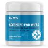 imagePet MD Cat and Dog Ear Cleaner Wipes  Advanced Otic Veterinary Ear Cleaner Formula  Dog Ear Infection Treatment  100 CountRegular Wipes