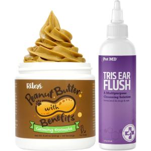 imagePet MD Veterinary Tris Ear Flush  Rileys Calming Peanut Butter for Dogs