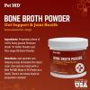 imagePet MD Bone Broth for Dogs  Dog Food Toppers with Vitamins Amino Acids Natural Joint and Digestion Support  Made from Grade A Free Range Elk Bone Powder  4 oz Pack of 24 ounces Pack of 2